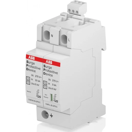 ABB Overspanningsbeveiliging Type 2 1P+N Cardridge vervangbaar