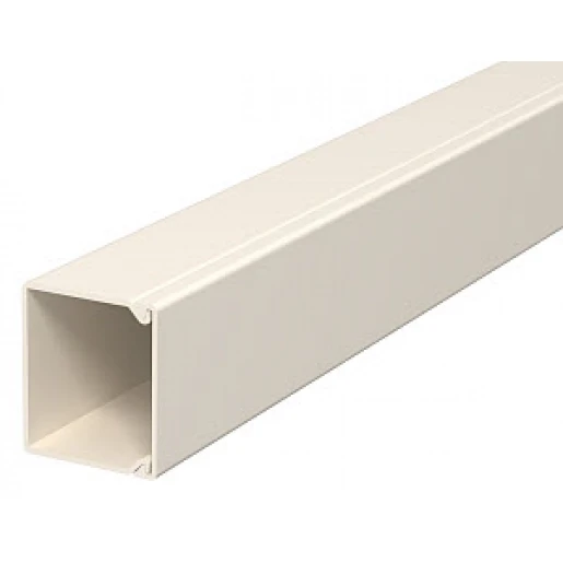 OBO WDK wandkanaal / plafondkanaal 2000x30x30mm PVC Bodemperforatie met deksel wit RAL 9001 6026826