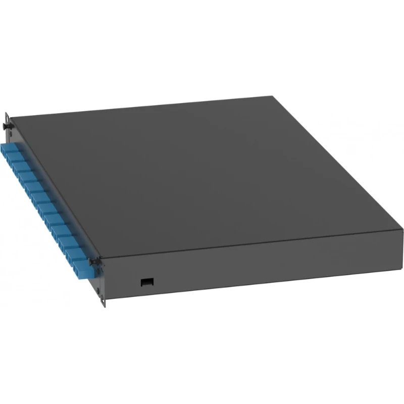 Panduit UITGERUSTE GLASVEZEL LADE MET 12 SC DUPLEX ADAPTERS-OS1/OS2 9/125 SM GLASVEZEL (BLAUW)