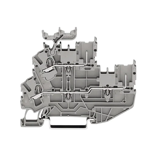 Wago Serie 2022 Verbindingsrijgklem 0,75-4mm² eendr. 0,25-2,5mm² meerdr. Grijs