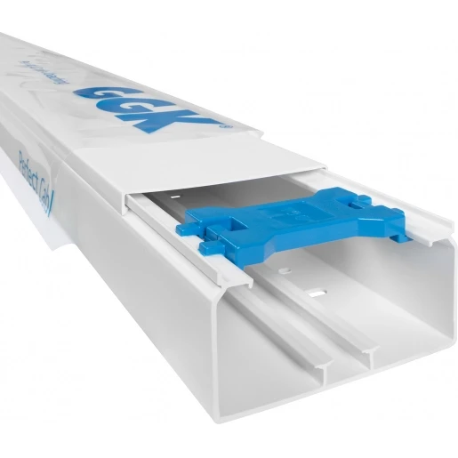 GGK FB kabelkanaal 2000x110x60mm PVC Bodemperforatie met deksel RAL 9010 Z11033G