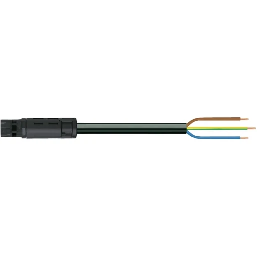 Wago Serie 774 Patchkabel gebouwinstallatie 3p Contrastekker (female) Vrij kabeluiteinde 7000mm