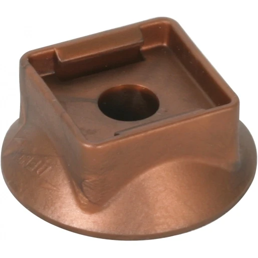 Dehn Plastic base brown h 10mm d 35mm f.conductor and rod holders