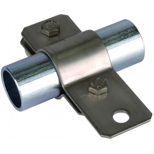 Dehn Earthing pipe clamp d 60mm with bore d 11mm stst