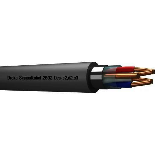 Draka 2800 Signaalkabel AFG Dca Grijs 2x2x0,8mm - 100mtr