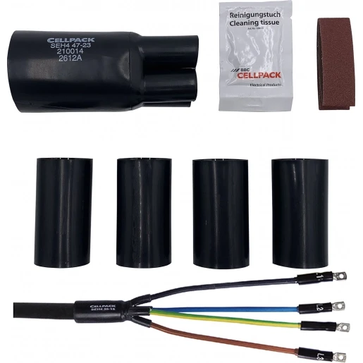 Cellpack KRIMP EINDSLUITINGEN VOOR KUNSTSTOF GEÏSOLEERDE KABELS SFEH4/70-150