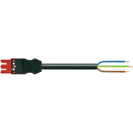Wago SERIE 771 Patchkabel gebouwinstallatie 3p Contrastekker (female) Vrij kabeluiteinde 5000mm