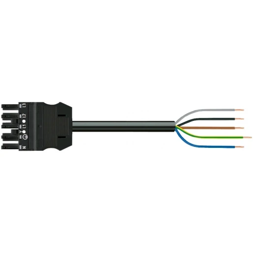 Wago SERIE 771 Patchkabel gebouwinstallatie 5p Contrastekker (female) Vrij kabeluiteinde 5000mm