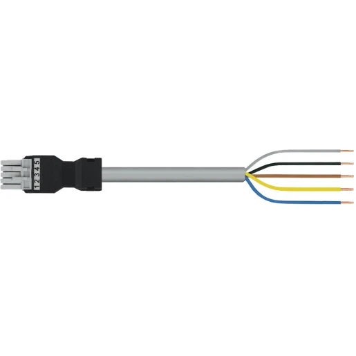 Wago SERIE 891 Patchkabel gebouwinstallatie 5p Contrastekker (female) Vrij kabeluiteinde 4000mm