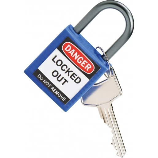 Bizline Nylon compact hangslot met aluminium beugel Aluminium BIZ 230112