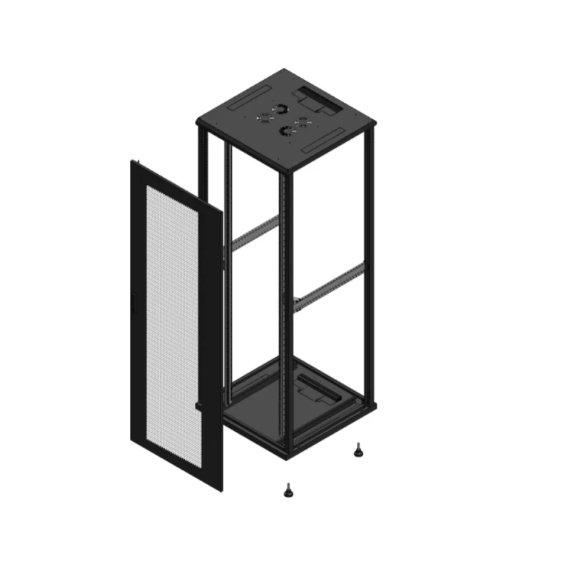 Gigamedia Vloer patchkast AV enkel PER SP EX 19" 47HE 800x800mm Zwart GGM 704788PPSSPEX