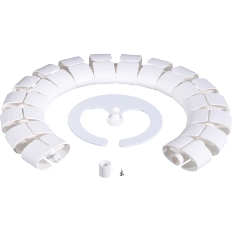 OCS Premium set kabelgeleiding + verzwaarde voet en bevestiging 70x34x1250mm kunststof wit RAL 9003 13.50.059