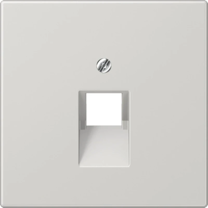 Jung LS range centraalplaat ls990 UAE/IAE 1 connector Zonder label grijs LS969-1UALG