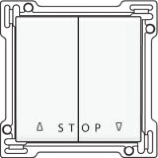 Niko Original / Intense Set drukknop rolluiksturing inbouw Wit 101-65918