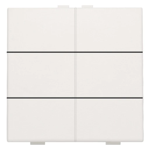 Niko Home Control Tastsensor bussysteem 6-voudig wit inbouw IP20 RAL 9010 101-51006