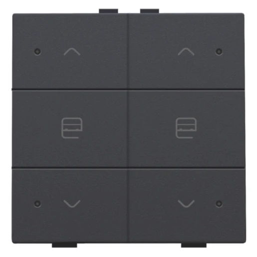 Niko Home Control Bediening motorsturing 6-voudig antraciet inbouw IP20 122-52036