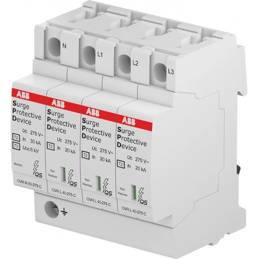 ABB Overspanningsbeveiliging Type 2 3P+N Cardridge vervangbaar