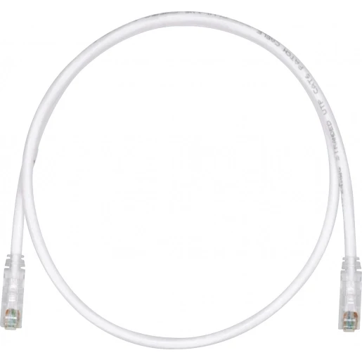 Panduit LSZH Patchkabel U / UTP Cat6 RJ45 8(4) 0.5M wit UTPSPL0.5MY