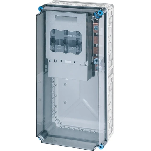 Hensel Mi Lastscheiderkast 1x250A NH1 3p op Rail 630A 5 polig BM4 300x600mm
