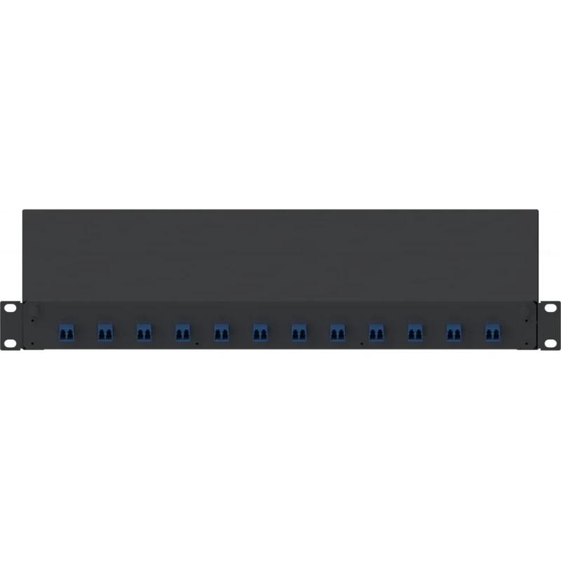 Panduit UITGERUSTE GLASVEZEL LADE MET 12 LC DUPLEX ADAPTERS-OS1/OS2 9/125 SM GLASVEZEL (BLAUW)