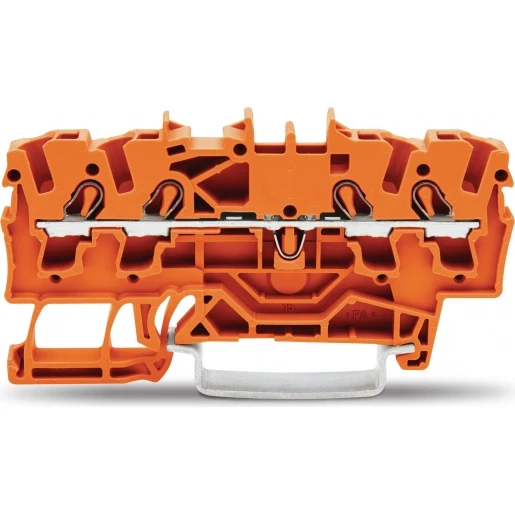 Wago Serie 2002 Verbindingsrijgklem 0,75-4mm² eendr. 0,25-2,5mm² meerdr. Oranje