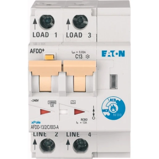 Eaton Vlamboogbeveiligings component AFDD 13A 2P C-KAR 30MA