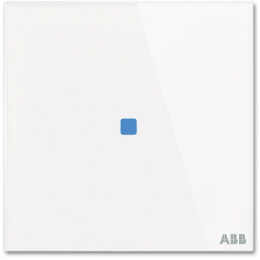 ABB Busch-Jaeger Tacteo Glas aanraaksensor KNX enkelvoudig wit met tekstv IP20 2CKA006300A1538