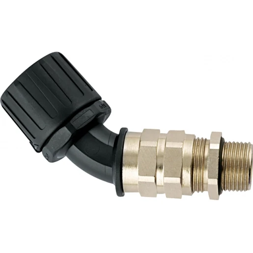 Hellermann Tyton KOPPELING MET TREKONTLASTING EN KABELAFDICHTING 45° IP66 Ø42MM M40