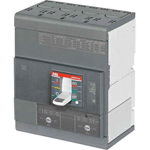 ABB Tmax xt3n 250/r125 4p vast met vooraansluiting generator therm.magn.