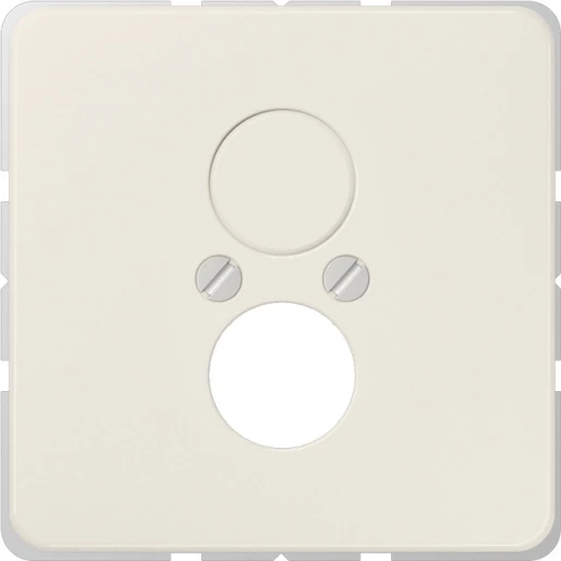 Jung CD range afdekking cd500 voor 2 audioaansluitingen cd500 Luidsprekeraansluiting 2 connectoren Zonder label wit J562