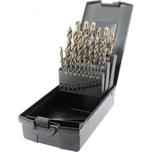 Bizline HSS Set van 25 HSS metaalboren met 5% kobalt Ø 1-13 mm 700754