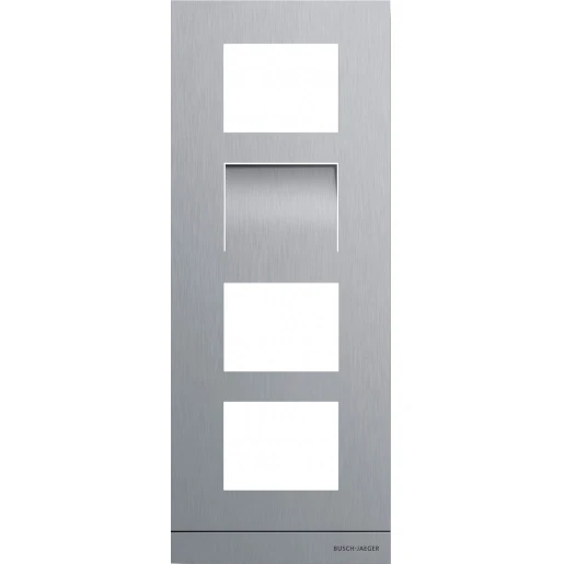 ABB Busch-Jaeger WELCOME IP KADER VIDEO BUITENPOST MAAT 1/4 ALUMINIUM