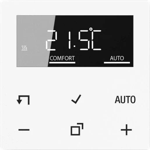 Jung HOME thermostaatdisplay A500 alpinwit