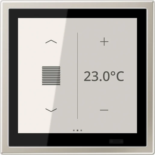 Jung LS range Touch ruimtecontroller KNX RVS ES459D1S