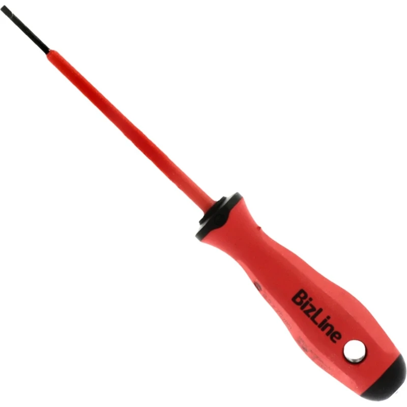 Bizline Geïsoleerde platte schroevendraaier 2.5x75mm Geïsoleerd 1000 V BIZ 790158