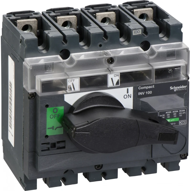 Schneider Electric COMPACT INV100 4P LASTSCHEIDER ZWART