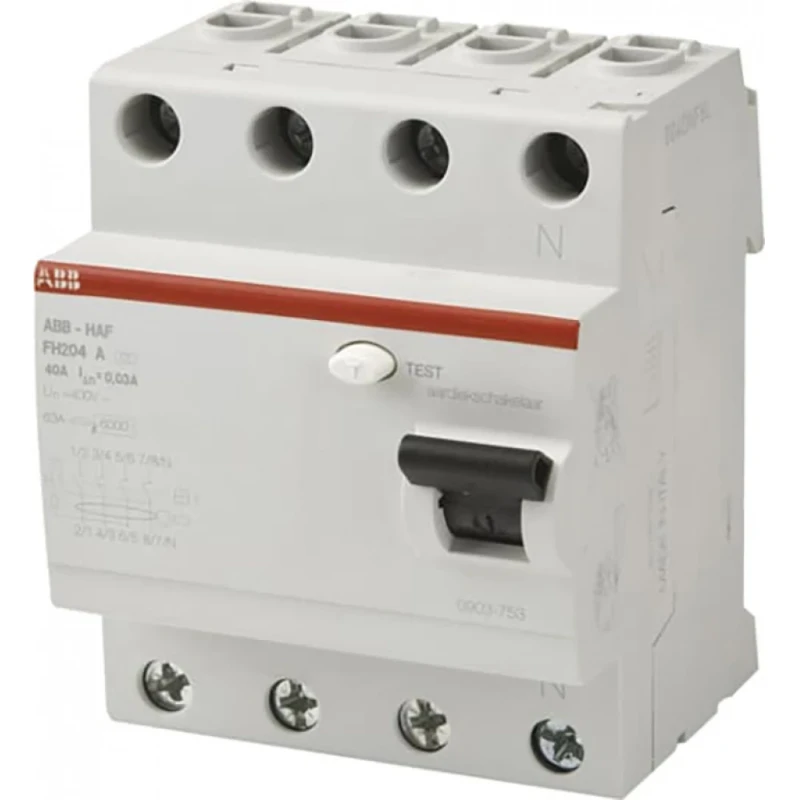 ABB Hafonorm Aardlekschakelaar 4p 40A 0.03A type A 1SPK007904F0625