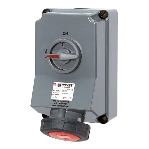 Mennekes WCD63A4P 6H400V IP67HW/VN DUO