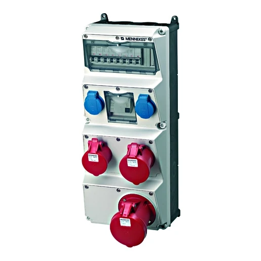Mennekes AMAXX contactdoos combinatie 4 modules