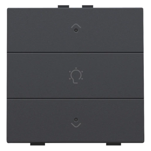 Niko Home Control Bediening dimming 3-voudig antraciet inbouw IP20 122-52043