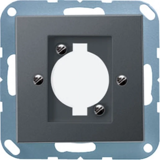 Jung A range centraalplaat- (onderdeel) afdekking a500 XLR 1 connector Zonder label antraciet A568BFANM