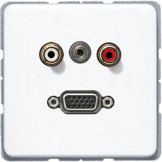 Jung CD range afdekking cd500 alpine wit audio/jack/vga MACD1072WW