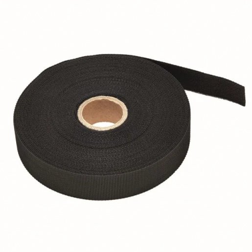 Bizline Klittenband rol 10m zwart