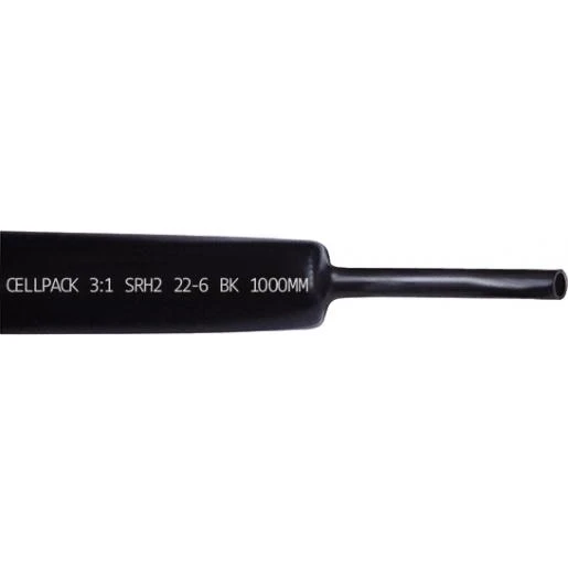 Cellpack Krimpbuis dikw.krimpverh.3 : 1-srh2/22-6/zwart/1000mm