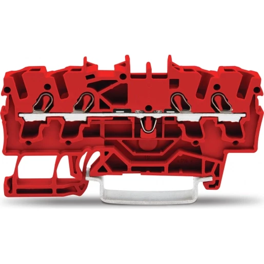 Wago Serie 2002 Verbindingsrijgklem 0,75-4mm² eendr. 0,25-2,5mm² meerdr. Rood