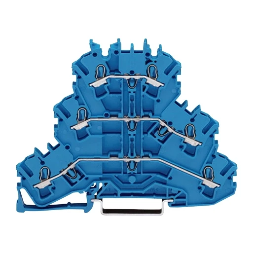Wago Serie 2002 Verbindingsrijgklem 0,75-4mm² eendr. 0,25-2,5mm² meerdr. Blauw
