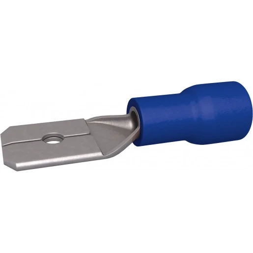 Bizline VLAKSTEKER MANNELIJK BLAUW 1.5-2.5MM2 6.35X0.8