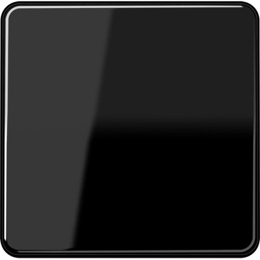 Jung CD range stuurafdekking standaard cd500 enkelvoudig Glanzend zwart RAL 9005 CD1700SW