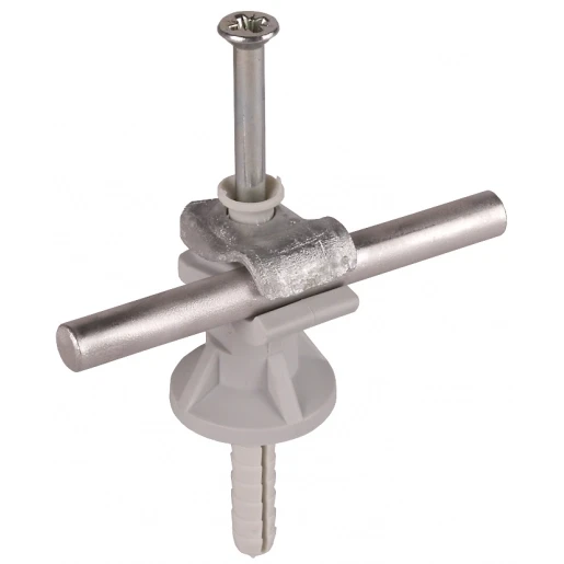 Dehn Dehnfix cond.holder st/tzn plastic grey f.rd 6-10mm h 30mm w.impact