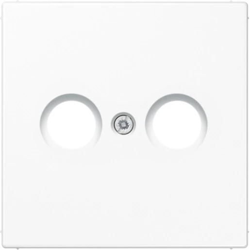 Jung LS range afdekking antennecontactdozen sneeuwwit ls990 1 connector Zonder label wit LS990TVWWM